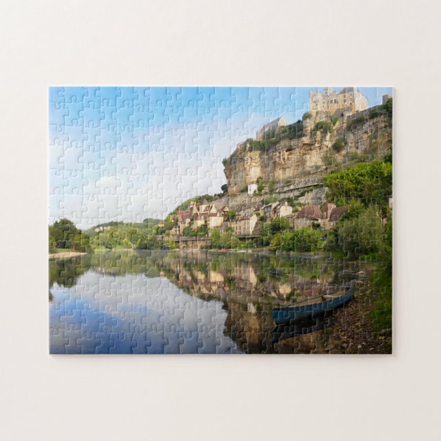 Beynac-et-Cazenac och Dordogne flodjigsaw Pussel (Horisontell)