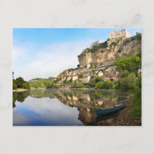 Beynac-et-Cazenac och Dordogne-vykort för floder Vykort