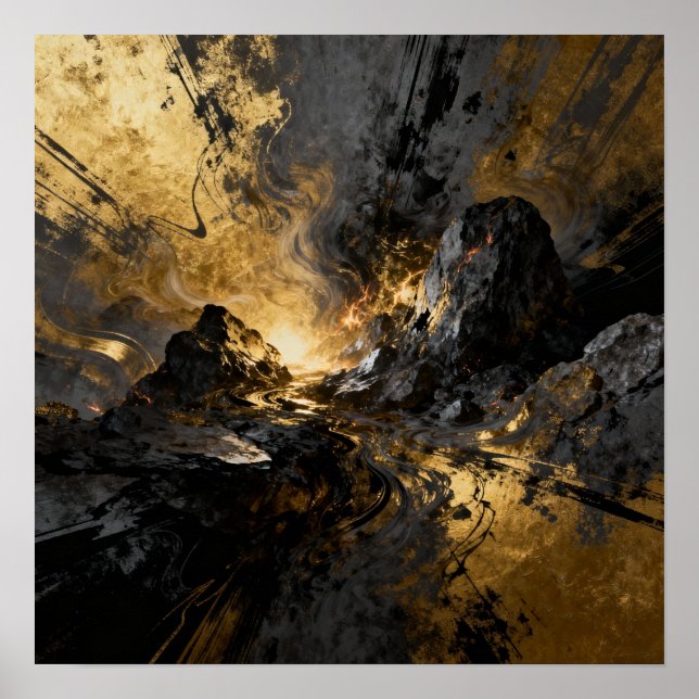 Beyond - AI Fantasy Digital Art Print Poster (Framsidan)