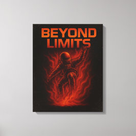 Beyond Limits Astronaut Motivational Poster Canvastryck
