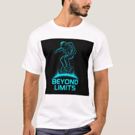 Beyond Limits – Futuristic Astronaut Skateboard T Shirt