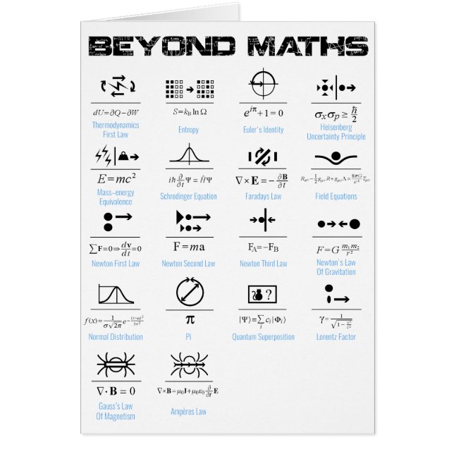 Beyond Math Hälsningskort (Framsidan)