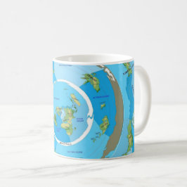 Beyond the Ice Wall Flat Earth Kaffemugg