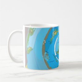 Beyond the Ice Wall Flat Earth Kaffemugg