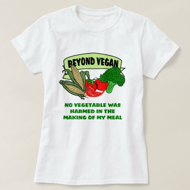 Beyond Vegan Tee Shirt (Design framsida)