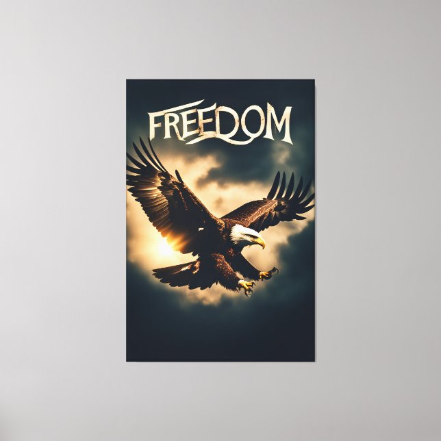 Beyond Wings: Freedom with an Eagle Canvastryck (Framsida)