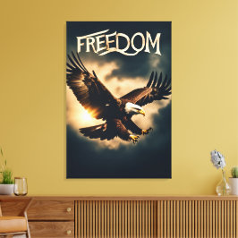 Beyond Wings: Freedom with an Eagle Canvastryck