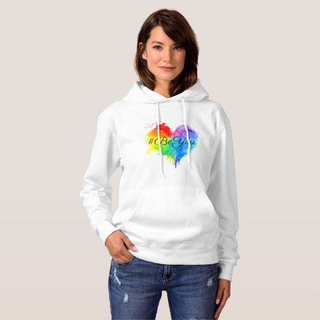 #BeYou Hoodie T Shirt (Hel framsida)