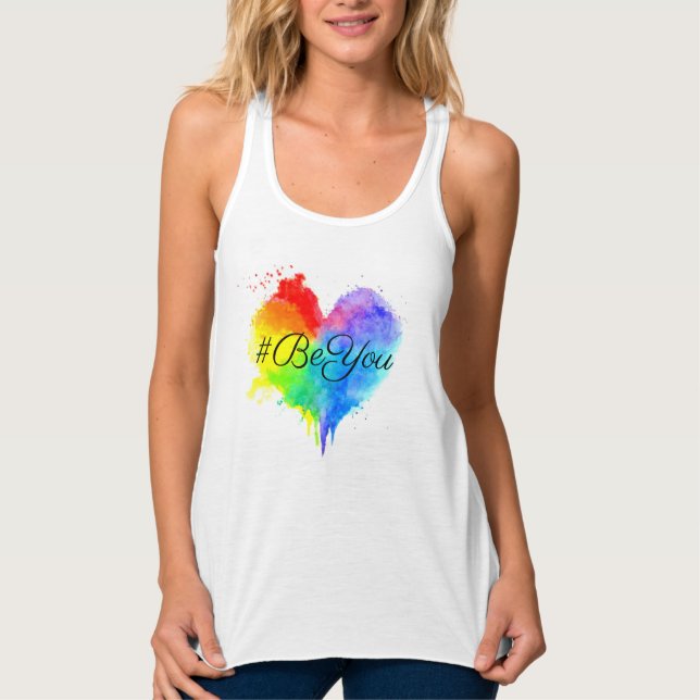 #BeYou-Tanktop Linne Med Racerback (Framsida)