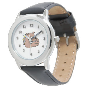 Bezel Stainless Steel Watch/Bull Dog Armbandsur