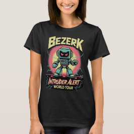 Bezerk Intruder Alert World Tour Retro Arcade  T Shirt
