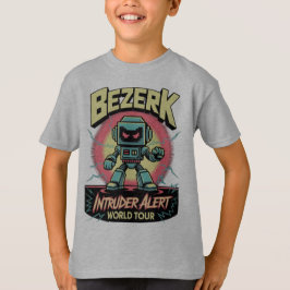Bezerk Intruder Alert World Tour Retro Arcade  T Shirt