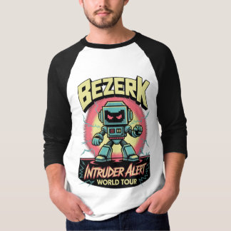 Bezerk Intruder Alert World Tour Retro Arcade  T Shirt