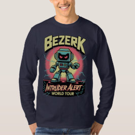 Bezerk Intruder Alert World Tour Retro Arcade  T Shirt