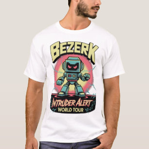 Bezerk Intruder Alert World Tour Retro Arkadspel T Shirt