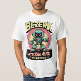 Bezerk Intruder Alert World Tour Retro Arkadspel T Shirt