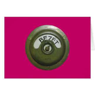 Bezet, ockuperad hälsningskort