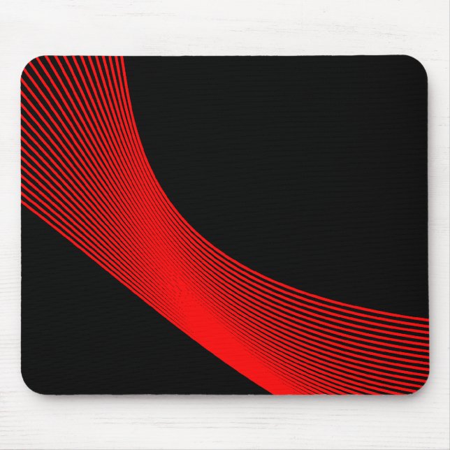 Bézier Kurvor - Red on Black Musmatta (Framsidan)
