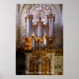 Béziers Cathedral, Frankrike, poster organ, bildad