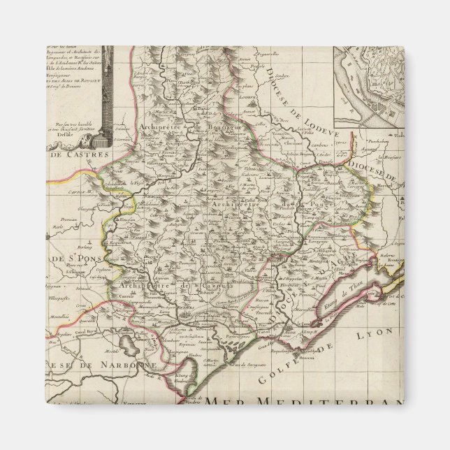 Beziers Frankrike Magnet (Framsidan)