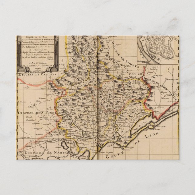 Beziers Frankrike Vykort (Framsida)