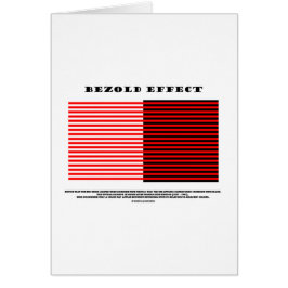 Bezold verkställer (den optiska illusionen) hälsningskort