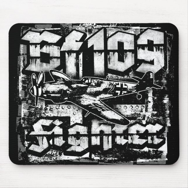 Bf 109 Mouse Pad Mousepad Musmatta (Framsidan)