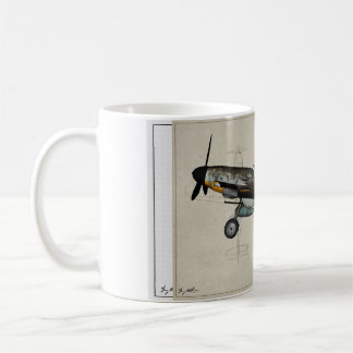 bf-109 vit 1 kaffemugg