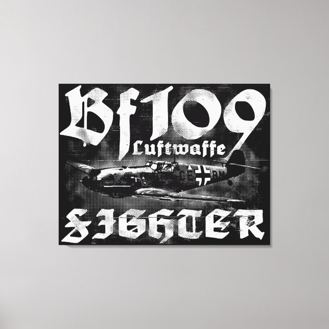 Bf 109 Wrapped Canvas (Framsida)