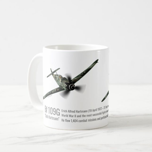 Bf 109G "Erich Hartmann" Kaffemugg (Framsida vänster)