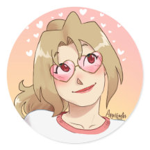 BF Amber Hjärtformade solglasögon