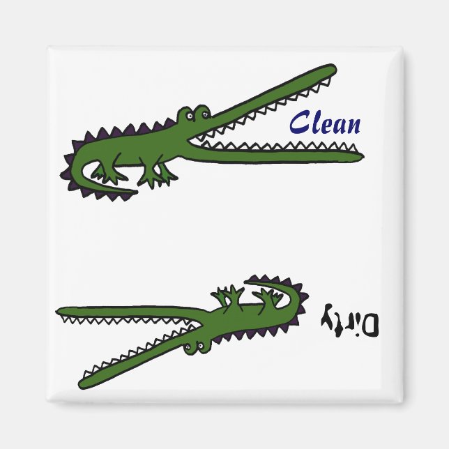 BF- Crokodile Dishwasher Magnet (Framsidan)