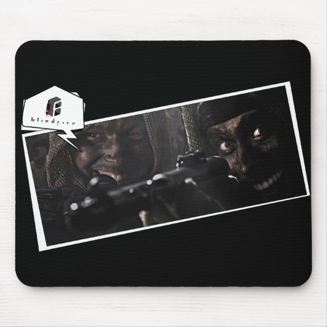 bf "de dödliga gerillasoldater" Mousepad Musmatta (Framsidan)