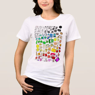 Bfdi Inanimate Insanity Alla tecken _1 T Shirt