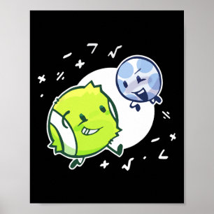 Bfdi Tennis Boll och Golf Boll Duo Math Poster