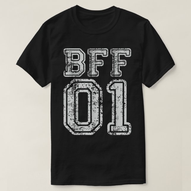 BFF 01 Bästa matchningsutfall för kompisar T Shirt (Design framsida)