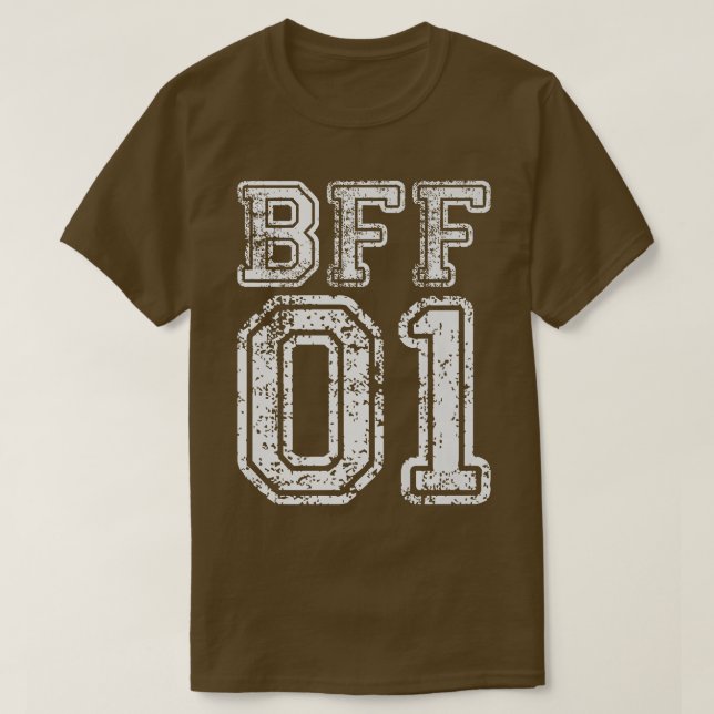 BFF 01 Bästa matchningsutfall för kompisar T Shirt (Design framsida)