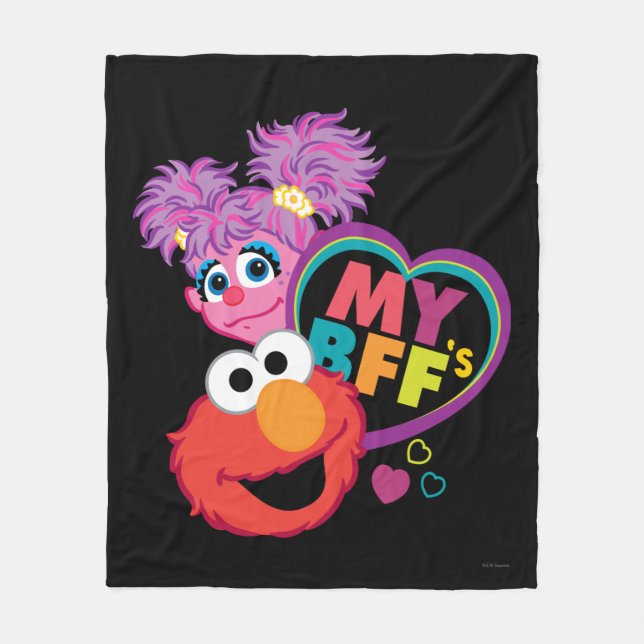 BFF Abby och Elmo Fleecefilt (Framsidan)
