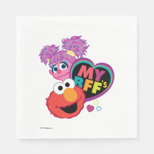 BFF Abby och Elmo Pappersservett