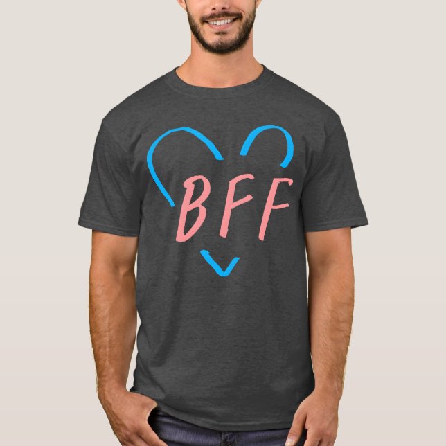 BFF Bästa vän för vintagen T Shirt (Framsida)
