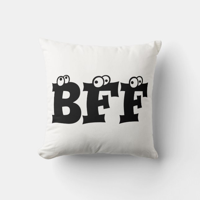 BFF-bästa vänför evigt, dekorativ kudde (Framsida)
