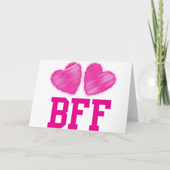 BFF-bästa vänför evigt!!! fantastisk! Helgkort (Framsida)