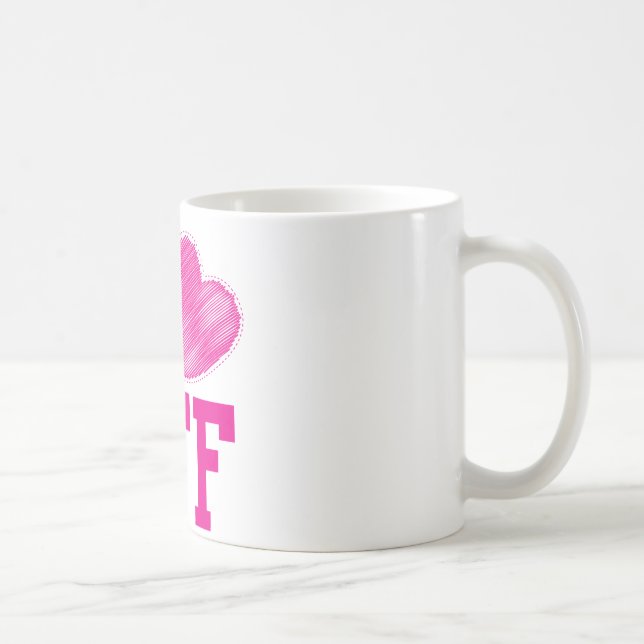 BFF-bästa vänför evigt!!! fantastisk! Kaffemugg (Höger)
