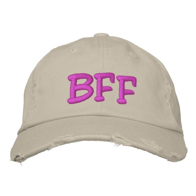 BFF Bästa vännen för alltid Broderad Keps (Framsida)