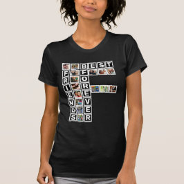 BFF Bästa vänner för 15 fotokollage-mall T Shirt
