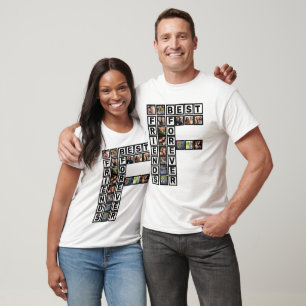BFF Bästa vänner för 15 fotokollage-mall T Shirt