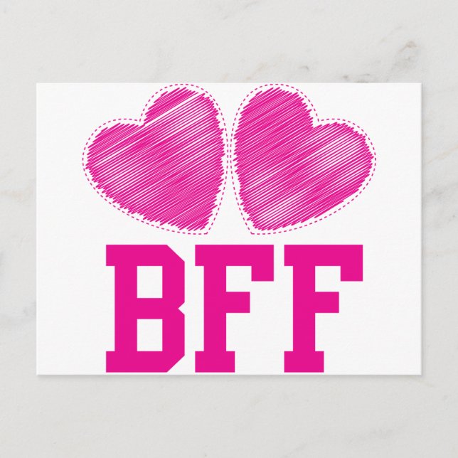 BFF bästa vänner för alltid!!!! fantastisk! Vykort (Framsida)