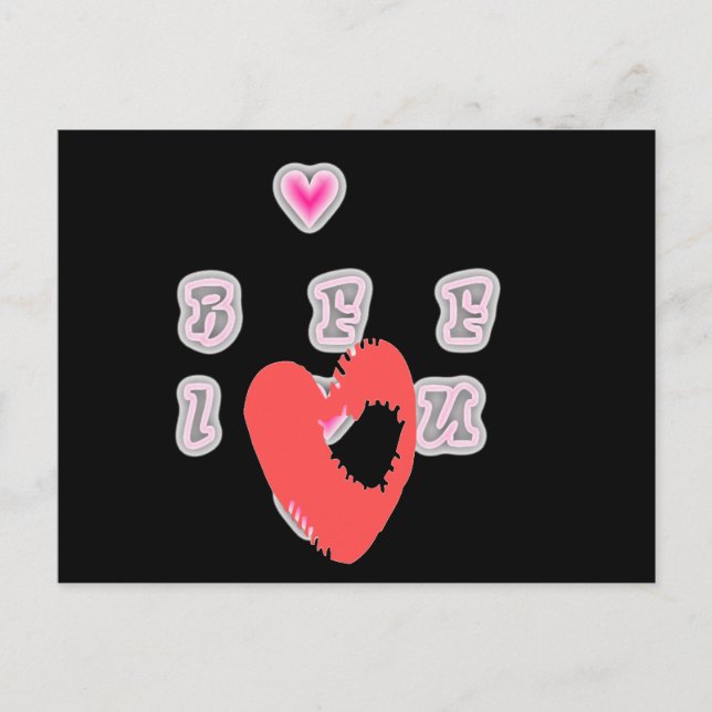 BFF. Bästa vänner för alltid: I Kärlek You Art Pri Vykort (Framsida)