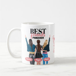 BFF Bästa vänner för alltid Kaffe Mugg