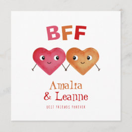 BFF Bästa vänner för Cute Vänskap Valentine